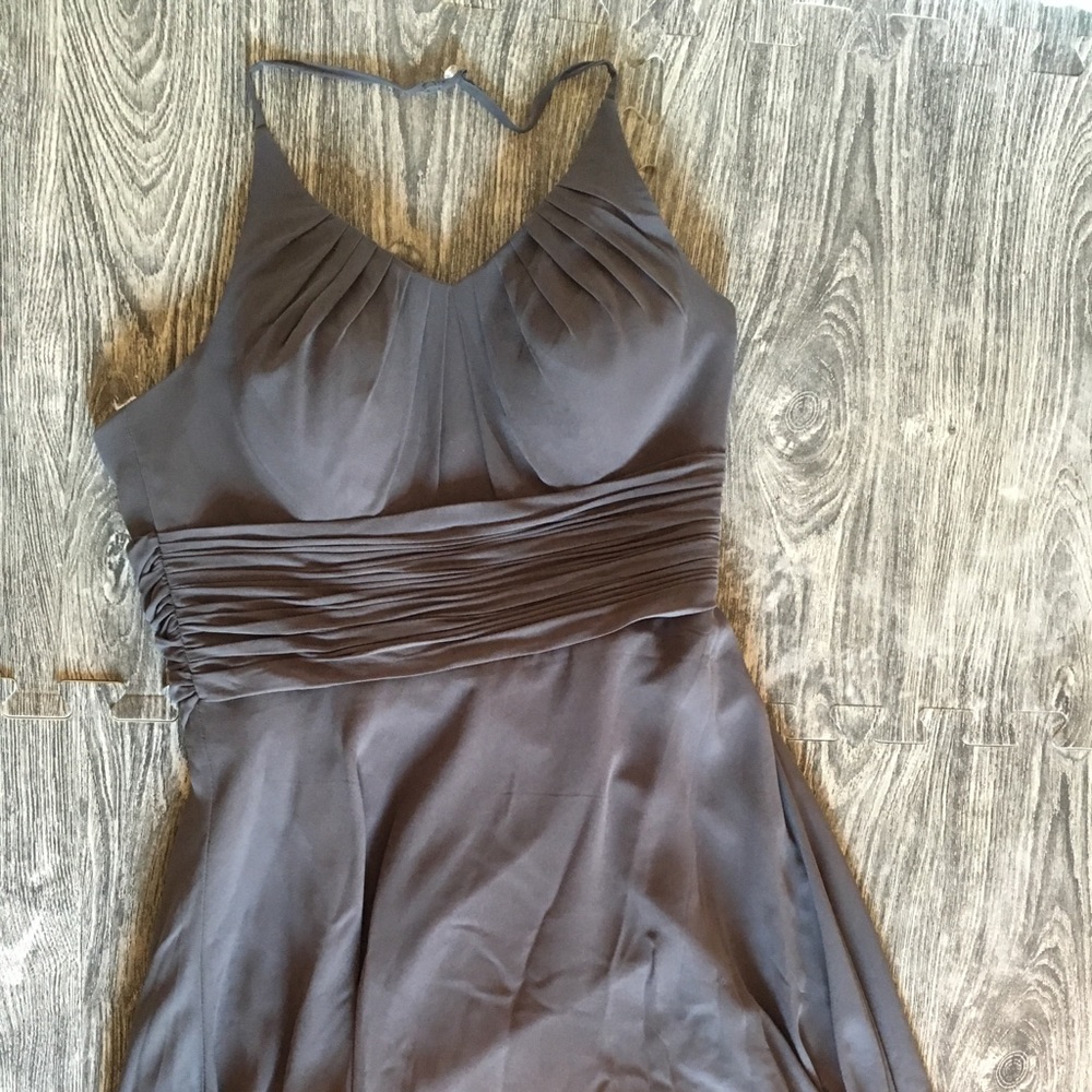 Azazie Faith Steel Gray bridesmaid dress